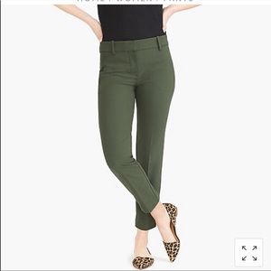 Jcrew Slim Cropped Ruby Pant Sierra Green